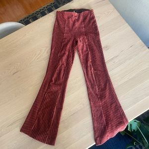 Free people velvet flare pants